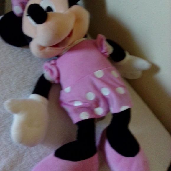 Disney Minnie Mouse Pink Polka Dot Dress 23" Plush Doll Stuffed Toy Dream Int'l - Picture 7 of 7